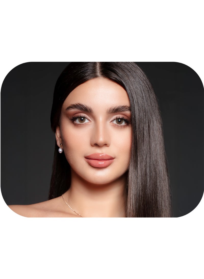 Elite brand monthly contact lenses, one pair per box, caramel color - Image 2